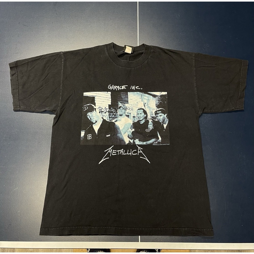 Metallica 1998 Vintage Garage Inc. Band T-Shirt Giant Tag Size XL